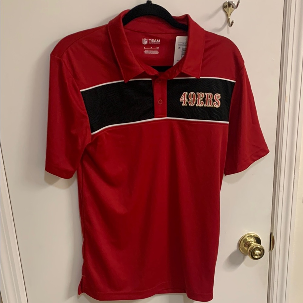 NWT San Francisco 49ers Team Apparel Red Men's Shirt in Size S
